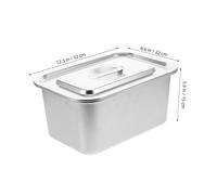 JECOMPRIS Bac à Compost de Cuisine Compact Acier Inoxydable avec Couvercle Étanche Seau à Déchets Alimentaires pour Plan de Travail Intérieur Facile à Nettoyer et Séparateur de Déchets