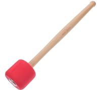JECOMPRIS Baguette de Batterie Antidérapante en Bois et Mousse, Maillet pour Grosse Caisse, 1 Pièce Rouge, Bâton de Percussion pour Entraînement Adultes, Accessoire Musique Polyvalent