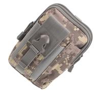 JECOMPRIS Banane Multifonction Imperméable en Tissu Oxford Taille 5,5-6 Pouces Pochette Banane Molle Clip Ceinture pour Sport Randonnée et Camping en Extérieur Camouflage ACU