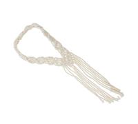 JECOMPRIS Bandeau Tressé en Corde de Coton Style Bohème, Accessoire de Coiffure Fait Main, Taille Moyenne, Léger et Confortable, Bandeau pour Femmes, pour Mariage et Voyage, Décoré de