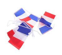 JECOMPRIS Bannière de Drapeau Français Miniature 1 Ensemble Décorations de Fête à Thème Français Matériau Facile à Installer Décoration pour Événements Bannière Suspendue