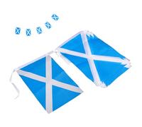 JECOMPRIS Bannière Fanion Écossaise 8 Pièces 1pc Léger Impression Couleur Vive Corde Suspendue Décoration Jardin Fête Sportive Club Extérieur