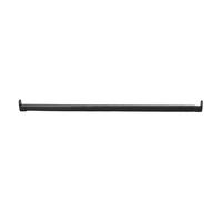 JECOMPRIS Barre de Penderie Télescopique Ovale Noire 42-70 Cm pour Armoire, Tube Métallique Résistant Extrémité de Tringle Renforcée, Tringle Extensible Réglable pour Rangement Vêtements
