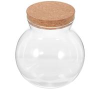 JECOMPRIS Bocaux En Verre Avec Couvercles En Liège Pots De Yaourt De 1800 Ml Pots De Bougies Pots De Pudding Pots En Verre Faveur Mason Récipients De Cuisine Bidons Pour Thé Grains De Café