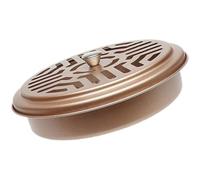 JECOMPRIS Boîte à Parfum en Métal Ignifugée Couvercle Creux, Support de Bobine Anti-brûlure pour Spirales Moustiques, Adaptée pour Usage Intérieur et Extérieur, Terrasse et Jardin, 1 Pièce