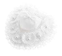 JECOMPRIS Boîte Alliance Mariage Forme de Cœur Coussin en Dentelle et Perles, Porte Bague Élégant pour Décoration Cérémonie Nuptiale