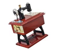 JECOMPRIS Boîte Musique Vintage Style Machine à Coudre Rétro Boîte à Musique Mécanique Décorative Cadeau Chic pour Anniversaire ou Noël Modèle Simulé Compact et Portable