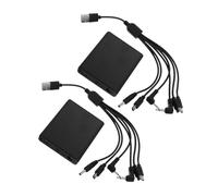 JECOMPRIS Boîtier de Batterie d'alimentation Externe 2Pcs pour Batterie de Secours Adaptateur Externe Sécurisé Alimentation pour Lumières LED Conception Pratique Utilisation