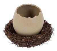 JECOMPRIS Bol Céramique Forme Nid Oiseau Bol Décoratif Œuf pour Dessert Fruits et Sauce Vaisselle Créative pour Cuisine et Service de Table