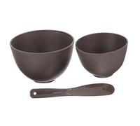 JECOMPRIS Bol De Mélange En Silicone Noir Spatule Grosse Taille Et Moyenne Taille Pot De Fusion De Cire Antiadhésif Fiable Accessoire Diy Pour Masque Facial, Usage Salon Et Maison