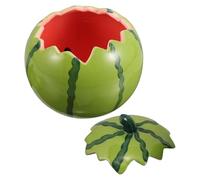 JECOMPRIS Bol en Céramique Forme Pastèque Couvercle Bol à Collation Coloré pour Soupe Salade de Fruits et Dessert Petite Taille Cuisine et Photographie Culinaire Vaisselle Maison