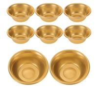 JECOMPRIS Bols à Offrandes Bouddhistes en Cuivre et Laiton 5 CM Lot de 8 Mini Coupes Décoratives pour Prière et Rituel Bouddhiste