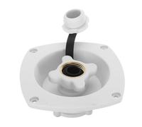 JECOMPRIS Bouche De Réservoir d'eau Tournante avec Couvercle Entrée De Remplissage d'eau RV Remplacement De L'entrée d'eau du Camping-Car Pièces De Rechange pour Camping-Car Blanche PP