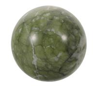 JECOMPRIS Boule de Cristal en Jade Naturel Poli 5-6 Cm, Ornement Décoratif Feng Shui Apaisant, Sphère Verte Énergétique pour Maison et Bureau, Pierres Décoratives et Cristaux pour Équilibre
