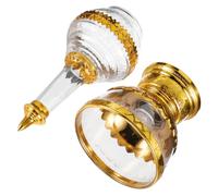 JECOMPRIS Bouteille Eau Goutte à Goutte en Verre, Style Ethnique Unique, pour Prières Personnelles et Cérémonies de Baptême à Domicile