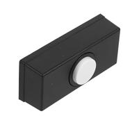 JECOMPRIS Bouton de Sonnette Rétro en Abs Noir, Sonnette à Bouton Murale, Installation Facile, Chime Clair et Agréable pour Ouverture de Porte