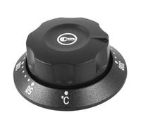 JECOMPRIS Bouton de Thermostat pour Four Noir en Plastique, Régulateur de Température Solide de 50-300℃, Adapté pour Fours Électriques et Chauffe-eau, Sécurité Garantie