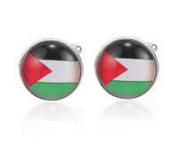 JECOMPRIS Boutons de Manchette Palestiniens en Alliage Robustes pour Costume, Accessoires Vestimentaires pour Homme, Style Affaires, Paire Unique pour Événements Formels