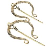 JECOMPRIS Broche Viking Vintage Accessoire Ceinture et Épingle pour Châle Lot de 2 Pièces en Alliage Or Style Médiéval pour Costume et Vêtements
