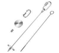 JECOMPRIS Brochettes pour Oiseaux en Acier Inoxydable Lot de 2 Grandes Fourchettes à Fruits et Légumes Support pour Mangeoire à Oiseaux Accessoire Cage Perroquet Perruche Friandise Solide