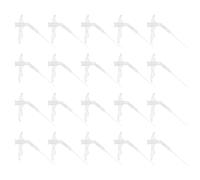 JECOMPRIS Buse de Pulvérisation en Plastique 1mm Haute Efficacité de Durcissement 20 Pièces Tube Connecteur, Minimisant les Déchets pour Mousse Expansive pour Travaux Précis et Bricolage