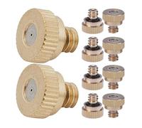JECOMPRIS Buses de Brumisation en Acier Inoxydable, Buses Basse Pression Antirouille Joints O-ring Lot de 10 pour Système de Refroidissement Extérieur et Petite Fontaine