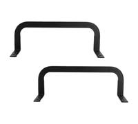 JECOMPRIS Butées de Matelas Antidérapantes 2 Pièces en Acier Plat Noir 80x90x265 Mm, Support de Fixation pour Sommier, Pince Stabilisatrice pour Empêcher Le Glissement du Matelas au Pied