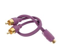 JECOMPRIS Câble D'amplificateur Audio Voiture Répartiteur 1 Femelle Vers 2 Mâles Câble Haut-parleur De Voiture Usage Automobile Connexion Audio Multiple Pour Passionnés De Son