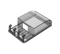 JECOMPRIS Cache-Prise Étanche Anti-éclaboussures Type pour Salle De Bain avec Couvercle Transparent Et Crochet Gain De Place