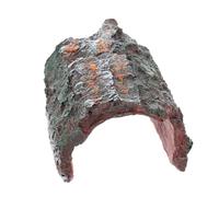 JECOMPRIS Cachette pour Tortues et Grenouilles en Résine Plateforme pour Bain de Soleil et Support de Repos, pour Terrariums et Paysages sous-Marins