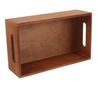 JECOMPRIS Caisse de rangement pour outils en bois, boîte de bureau en bois, poignées latérales intégrées, design simple et élégant, pour home storage et organizing various sundries