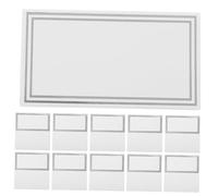 JECOMPRIS Cartes de Placement Pliables Papier Argenté 100 Pièces pour Dîners et Mariages Accessoires Décoratifs pour Tables et Noms