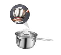 JECOMPRIS Casserole Filtre Acier Inoxydable avec Couvercle Tamis Fin pour Cuisine Familiale Cuisson Rapide et Compatible Plaques Induction