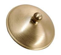 JECOMPRIS Cendrier Petit Format Couvercle en Laiton, Couvercle Anti-odeurs, Accessoire de Bureau et Décoration Intérieure, Adapté Usage Intérieur et Extérieur, Design Fonctionnel