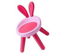 JECOMPRIS Chaise de Dos D'écolier Légère en Plastique Dossier Lapin et Structure Pyramidale, Tabouret Anti-chute pour Garçon et Filles la Maison et Jardin Facile à Démonter