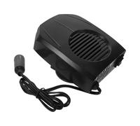 JECOMPRIS Chauffage Auxiliaire pour Voiture 12v Noir Dégivreur Électrique Portable Réglage 2 Vitesses et Rotation 360° Chauffage Intérieur Compact pour Pare-brise Adapté à Tous Véhicules