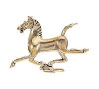 JECOMPRIS Cheval au Galop Marchant sur Une Hirondelle Statues Sculpture de Cheval en Laiton Décor Figurine Animale Feng Shui Vintage pour la décoration de Table de la Maison et du Bureau