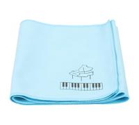 JECOMPRIS Chiffon de Clavier en Polyester Bleu 15x125 Cm pour Protection Facile et Nettoyage Simple du Clavier de Piano 88 Touches, Tissu Doux et Léger Adapté aux Garçon et Filles