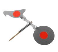 JECOMPRIS Cible Rotative en Métal Inoxydable 3mm Épaisseur Grosse Taille Oiseau pour Tir Extérieur, Réinitialisation Automatique, Cible D’entraînement Portable pour Jeu de Tir en Plein Air