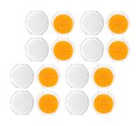 JECOMPRIS Cire à Fil pour Couture la Main 16 Pièces Cire D’abeille Naturelle Jaune et Blanc Boîte Plastique Conditionneur Fil Broderie Quilting et Point de Croix