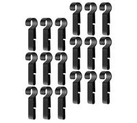 JECOMPRIS Clips de Casque pour Lampe Frontale 50 Pièces Résistants Crochets Antidérapants, Compatibles pour Chantier et Usage Extérieur