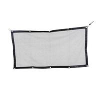JECOMPRIS Clôture Grillagée pour Chien de Voiture 115x60 Cm en Tissu Noir, Filet de Séparation pour Animaux de Compagnie, Protège et Fixe Bagages Véhicule