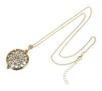 JECOMPRIS Collier Pendentif Loupe Vintage en Verre, Loupe de Lecture Multifonctionnelle Chaîne Longue, Bijou Rétro pour Femmes, Accessoire Mode Élégant et Présent Pratique