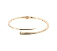 JECOMPRIS Collier Ras du Cou en Métal Doré pour Femme, Bijou Épais et Minimaliste, Manchette Ouverte à Ressort Géométrique, pour Plage et Événements d'Été