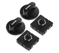 JECOMPRIS Commutateur Rotatif 13a 10a-250v 3 Vitesses 4 Positions 2 Pièces en ABS Noir avec Contrôle du Double Moteur pour Ventilateur et Chauffage Sandales Femme