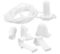 JECOMPRIS Contrôleur de Stores Enrouleurs Blanc en Plastique, Chaînette de Perles Résistante, Accessoires Utiles pour Fenêtres de Bureau et Chambre, Kit 1 Set