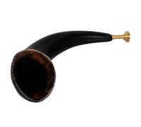 JECOMPRIS Corne Viking en Véritable Corne de Bœuf 30-35 Cm, Accessoire Cosplay Pirate et Halloween, Instrument à Vent Puissant pour Festivals, Fêtes à Thème et Aventures en Plein Air