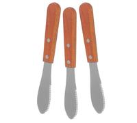 JECOMPRIS Coupe-fromage Multifonction Lot de 3 Manche en Bois, Spatule à Beurre et Outil à Couper le Fromage, Ustensile la Cuisine Pratique pour Maison et Tartinage, Lame Précision, Format