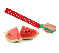 JECOMPRIS Coupe-pastèque en Acier Inoxydable Grosse Taille, Couteau à Fruits Dentelé pour Découpe Melon et Pâtisserie, Outil Cuisine Pratique pour Usage Domestique et Fêtes