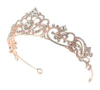 JECOMPRIS Couronne de Mariage en Strass, Diadème Fin en Métal Léger, Accessoire Coiffure pour Mariée et Événements Spéciaux